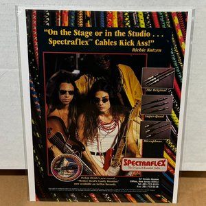 Richie Kotzen of Mr. Big - Sprectraflex Cables - 1995 Print Advertisement